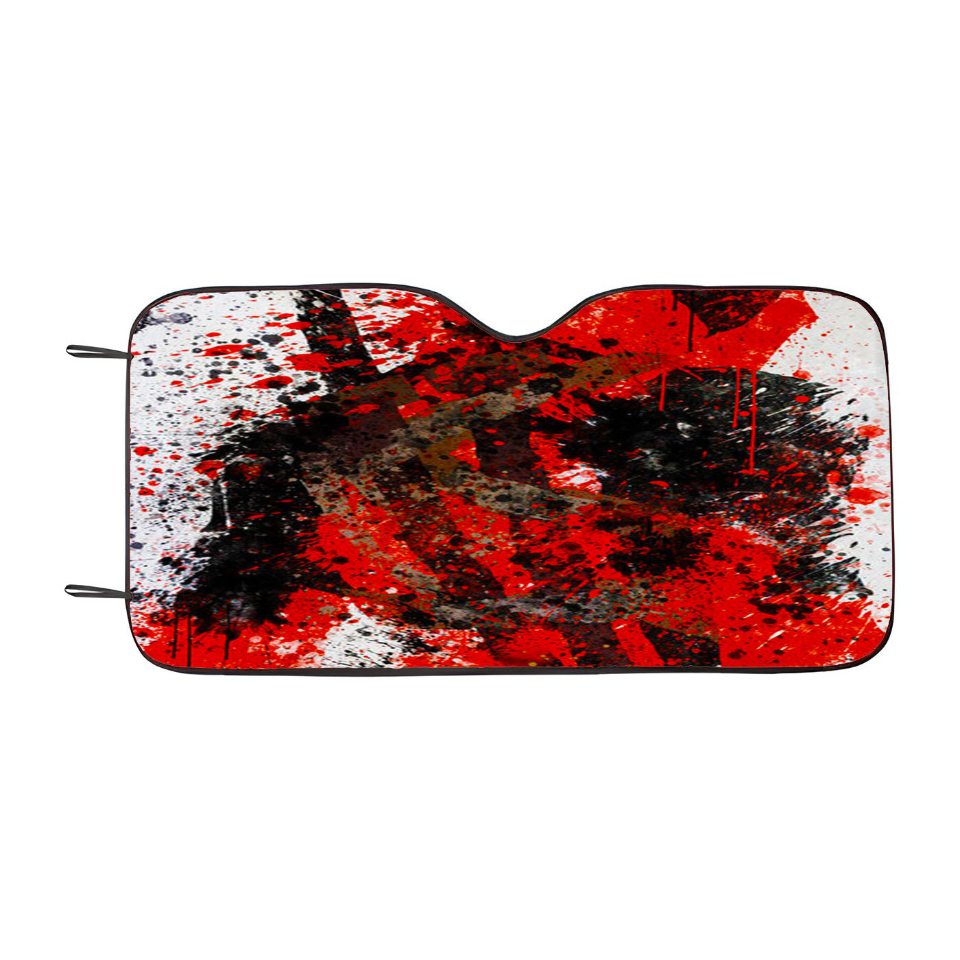 Deadpool Paint Splat Car Windshield Sunshade