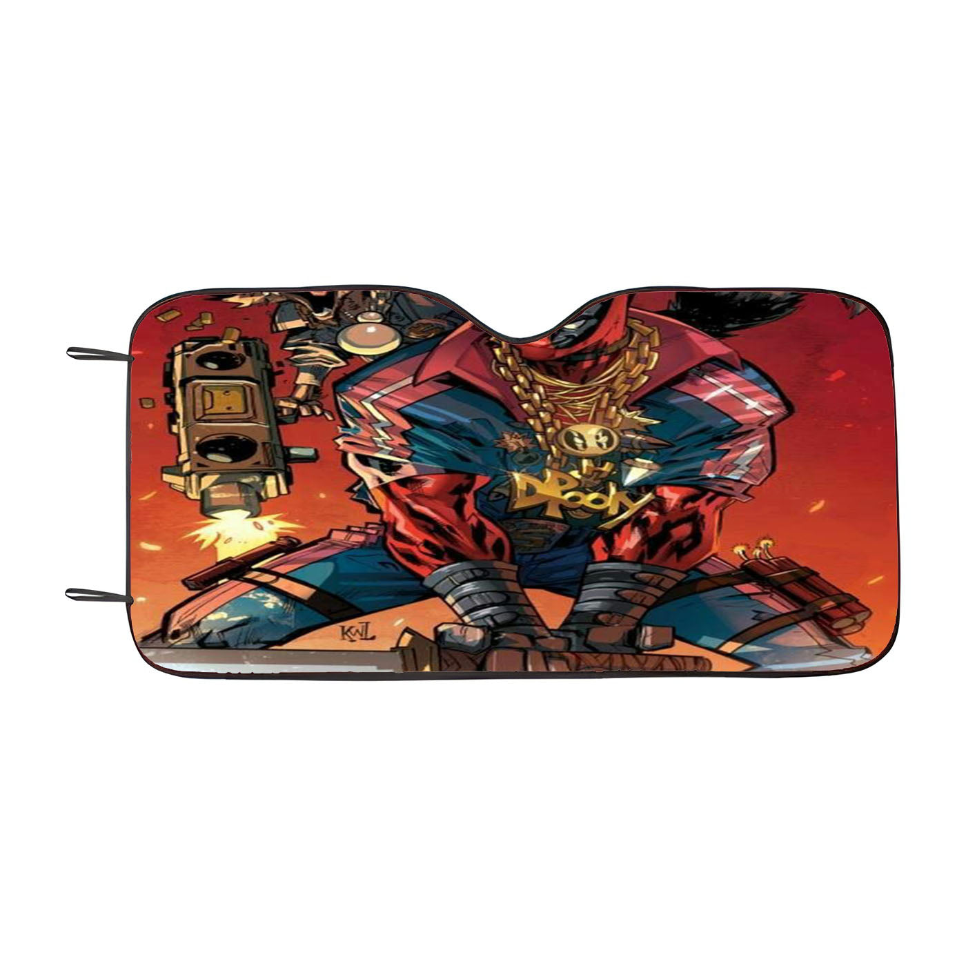Deadpool Samurai Car Windshield Sunshade