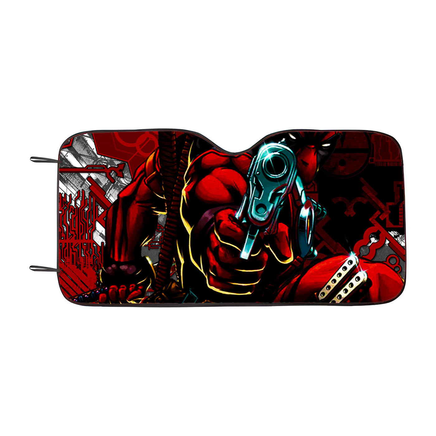 Deadpool Shoot%27Em Car Windshield Sunshade