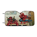 Deadpool Spiderman Car Windshield Sunshade