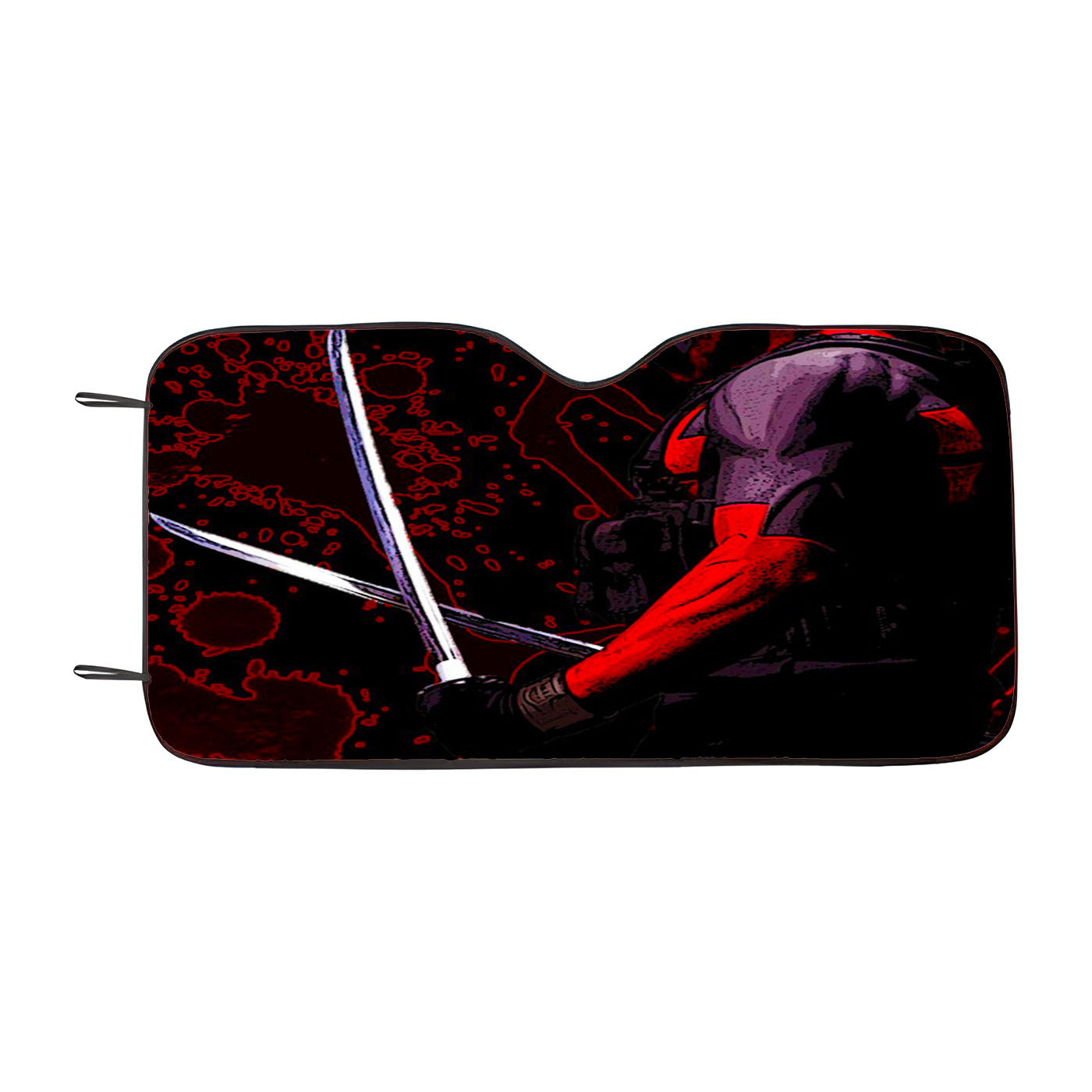 Deadpool Twin Sword Car Windshield Sunshade