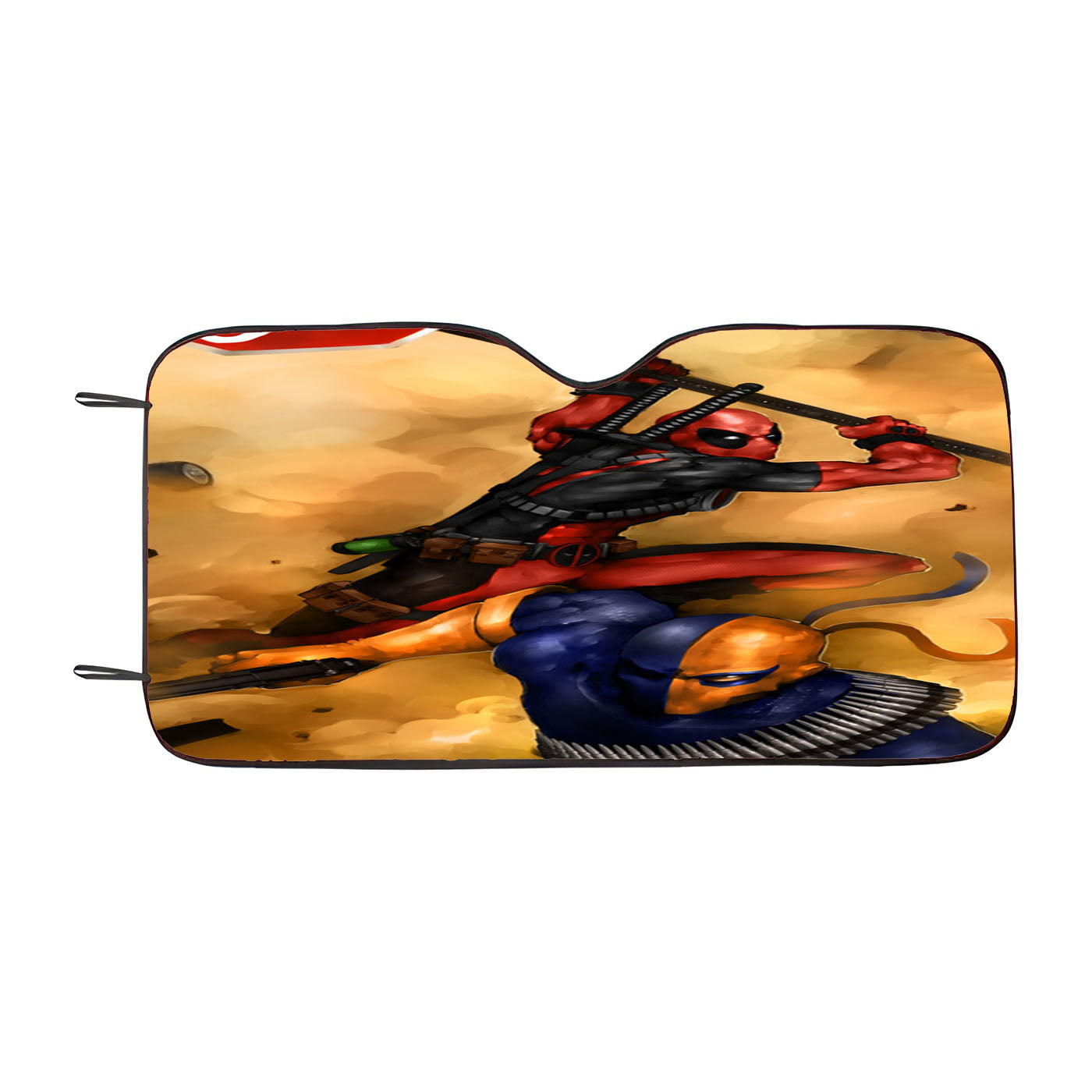 Deadpool Vs Deathstroke Car Windshield Sunshade