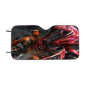 Deadpool Vs Spiderman Car Windshield Sunshade