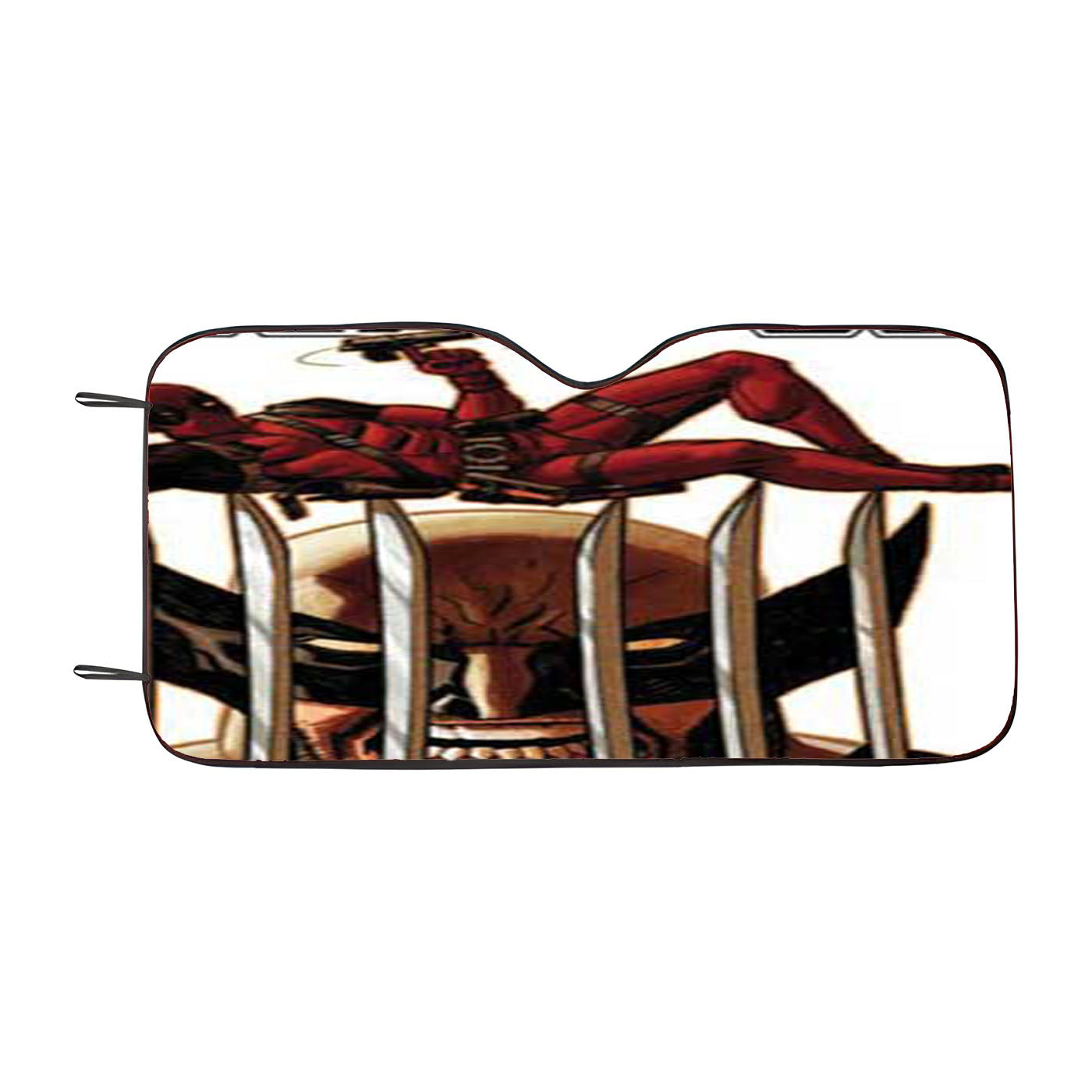 Deadpool Vs Wolverine Car Windshield Sunshade