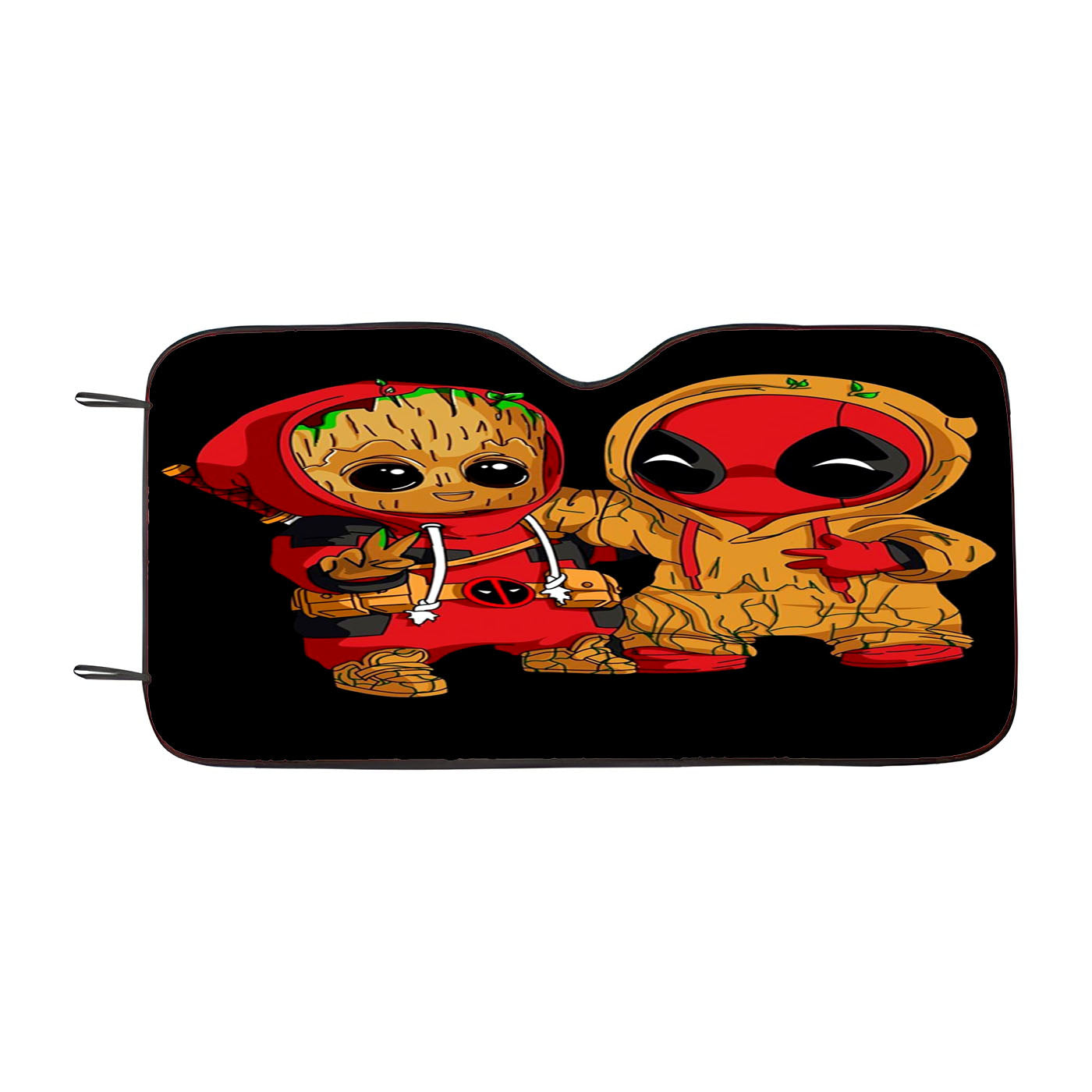 Deadpool X Groot Car Windshield Sunshade