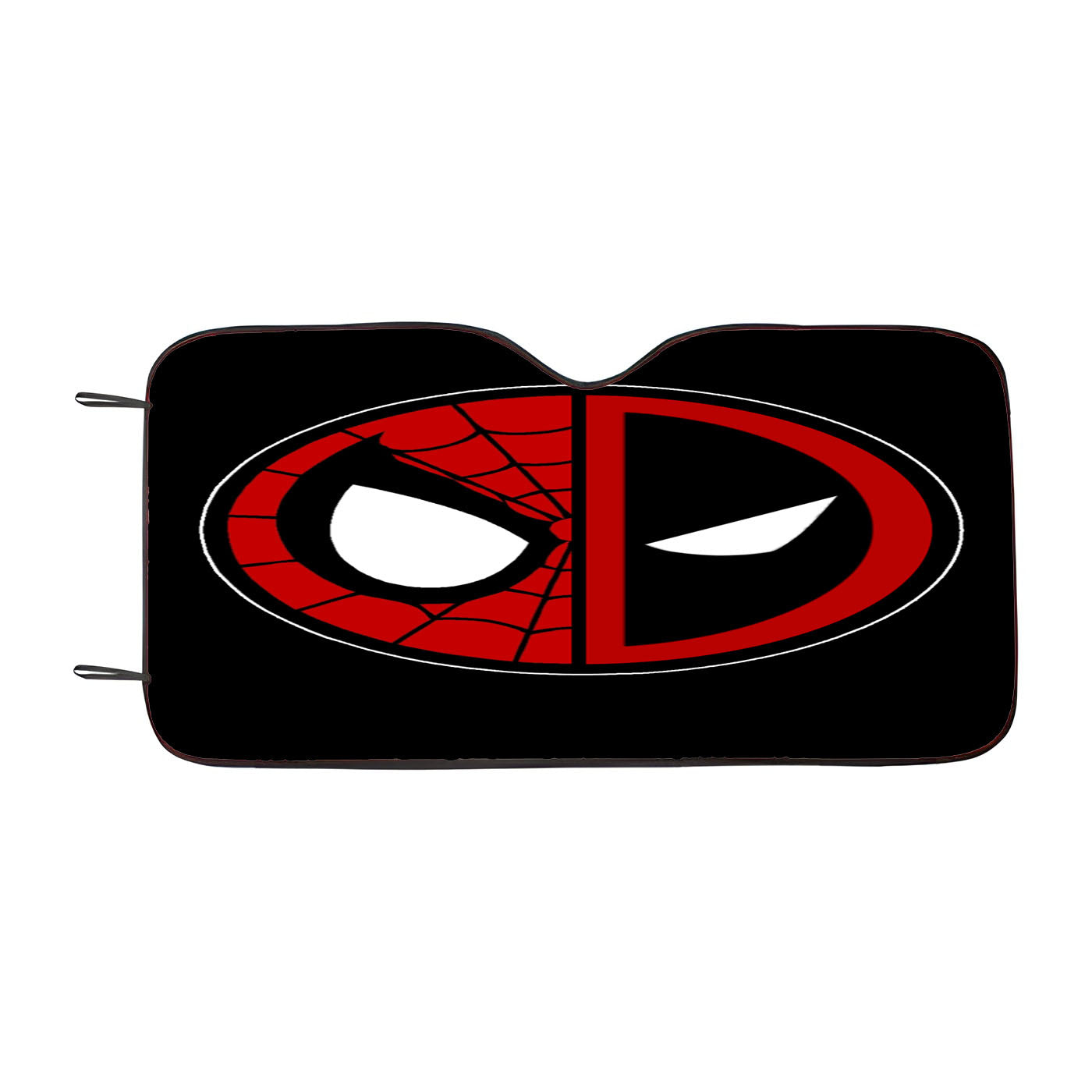 Deadpool X Spidey Face Car Windshield Sunshade