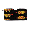 Delivery Pizza Planet Pattern Car Windshield Sunshade