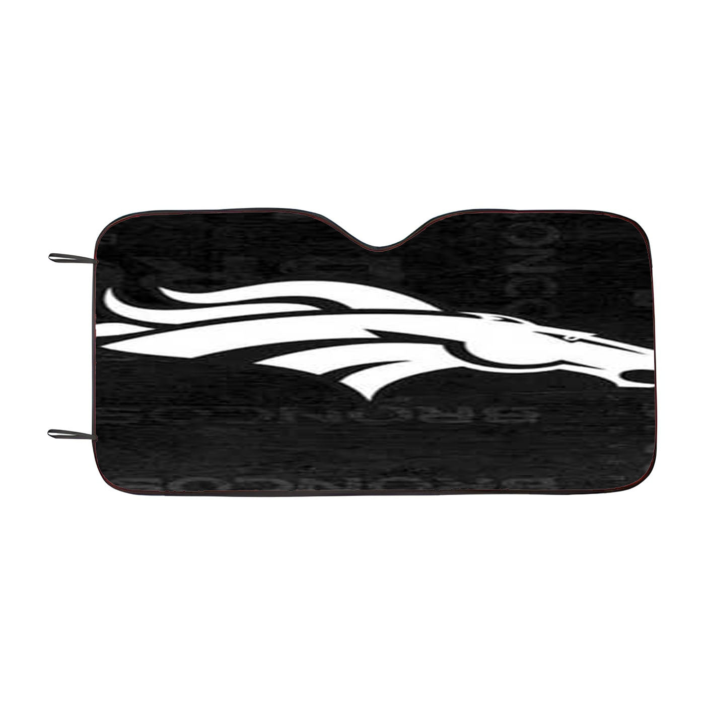 Denver Broncos Rough Grey Car Windshield Sunshade