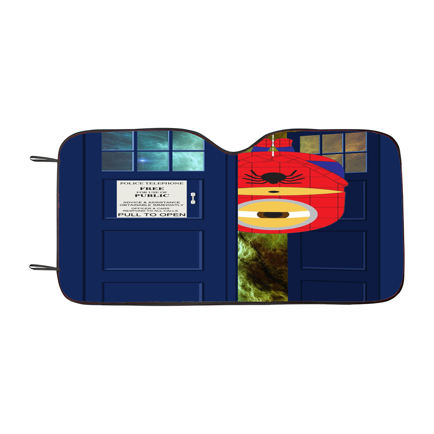 Despicable Me Minion Spiderman Tardis Car Windshield Sunshade