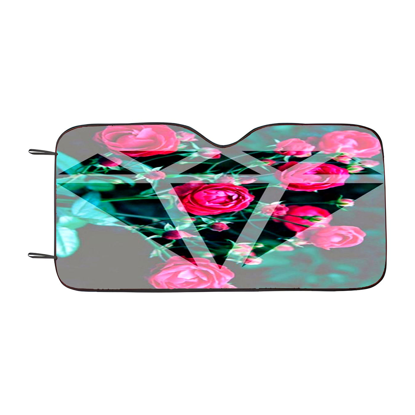 Diamond Flower Poster Car Windshield Sunshade
