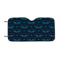 Diamond Supply Pattern Blue Skull Car Windshield Sunshade