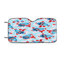 Disney Christmas Blue Alien Christmas Pattern Car Windshield Sunshade