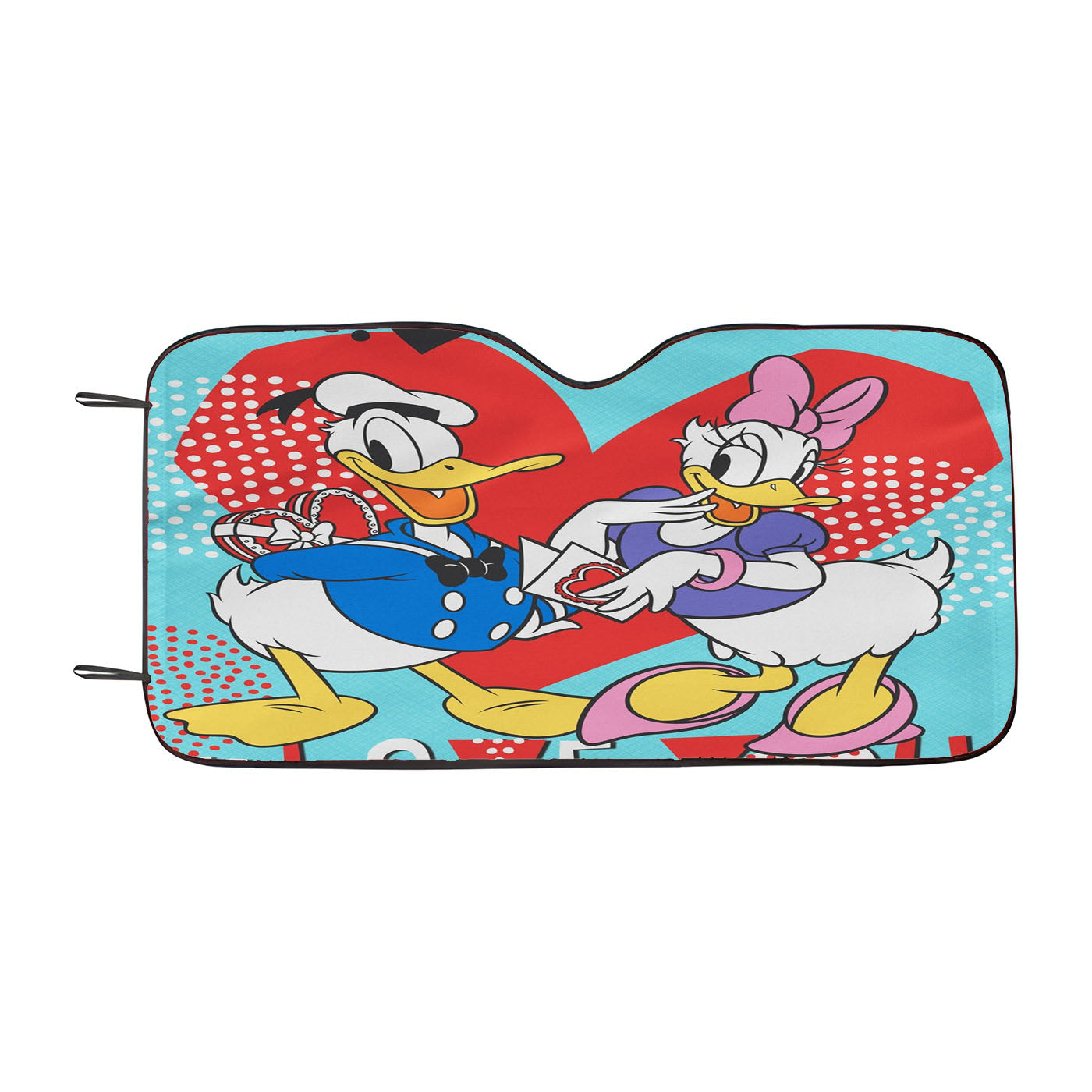 Disney Donald And Daisy Sweethearts Car Windshield Sunshade