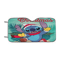 Disney Merry Christmas Stitch Car Windshield Sunshade