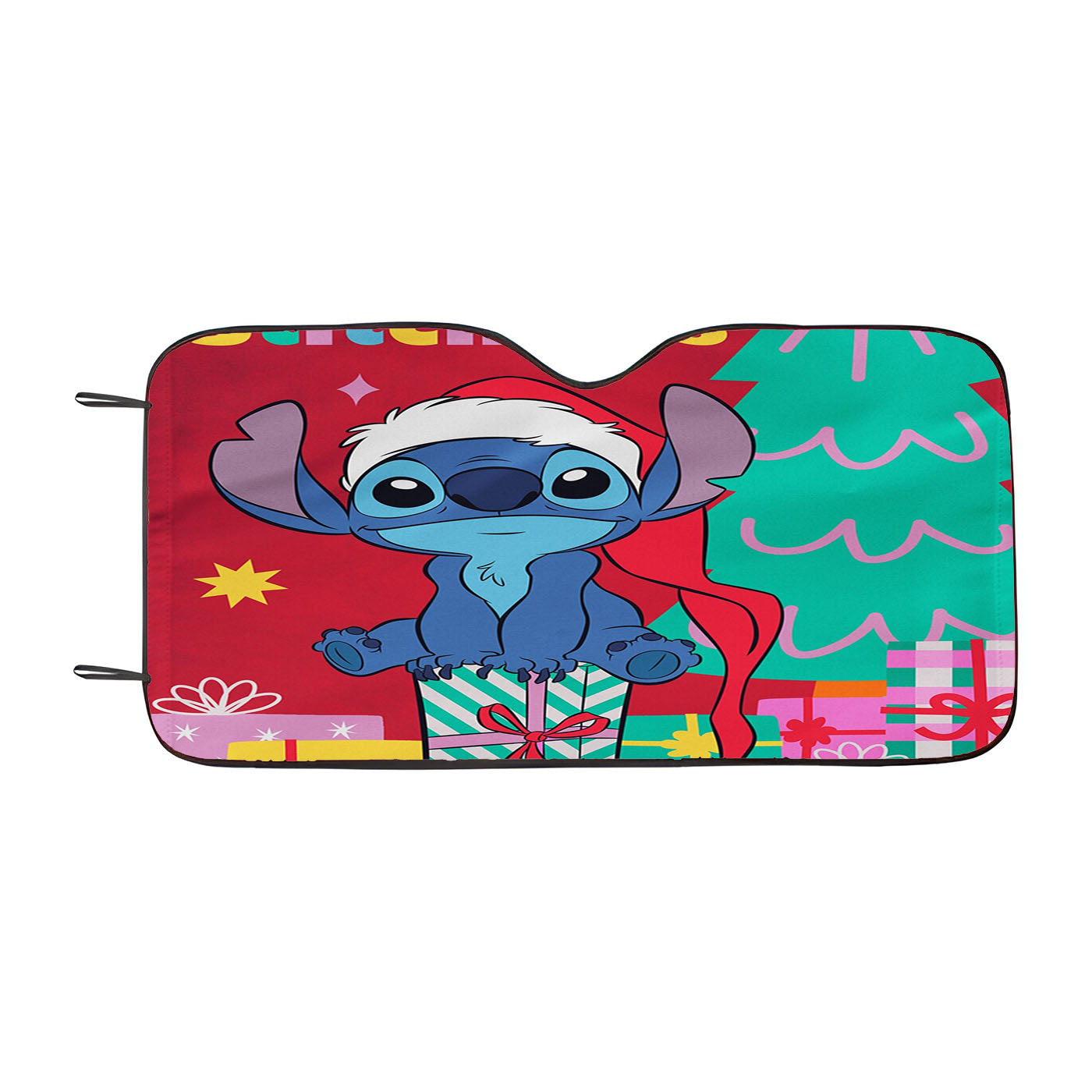 Disney Merry Stitchmas Stitch Car Windshield Sunshade