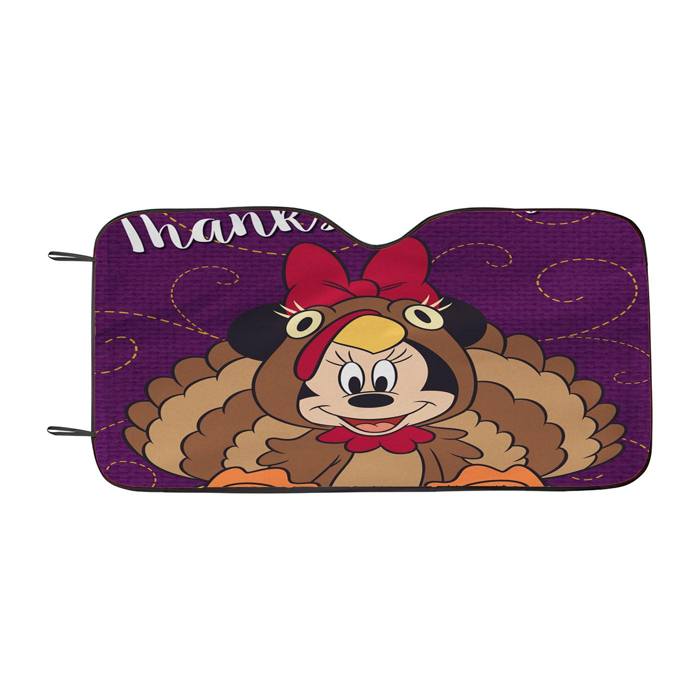 Disney Minnie Happy Thanksgiving Car Windshield Sunshade