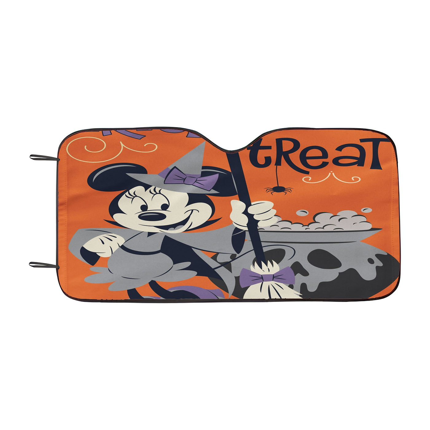 Disney Minnie Mouse Witch Trick Or Treat Car Windshield Sunshade