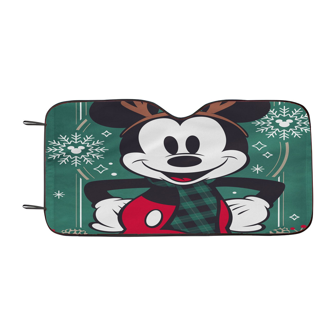 Disney Reindeer Holiday Mickey Car Windshield Sunshade