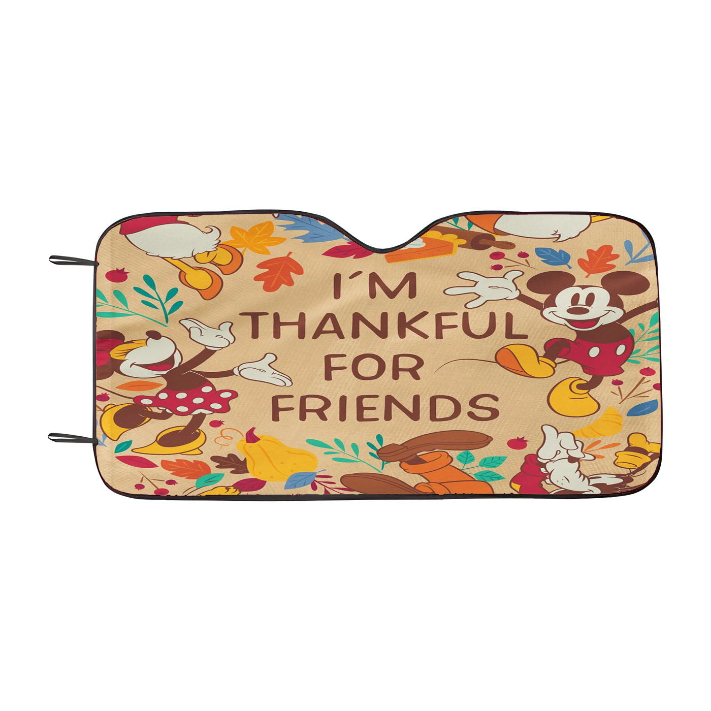 Disney Thankful For Friends Mickey And The Gang Car Windshield Sunshade