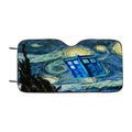 Doctor Who Van Gogh Starry Night Tardis Car Windshield Sunshade