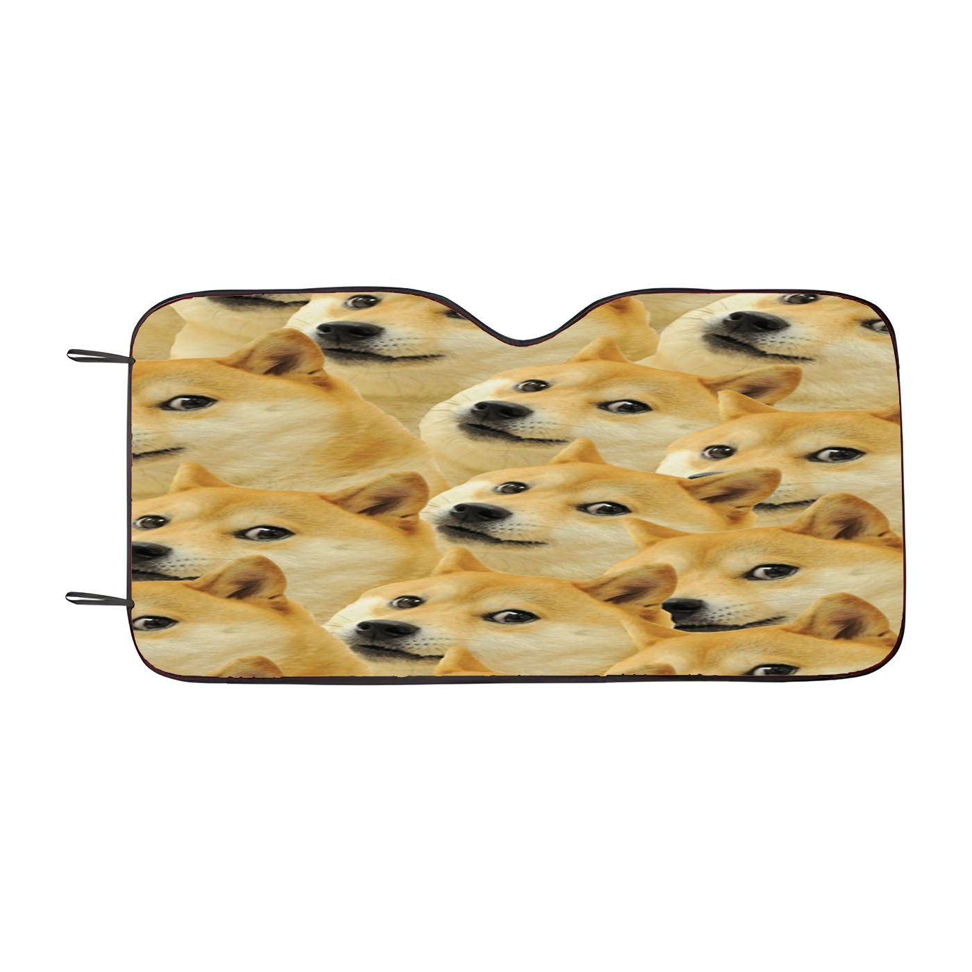 Doge Pattern Collage Car Windshield Sunshade
