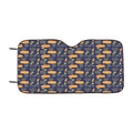 Doodle Halloween Car Windshield Sunshade