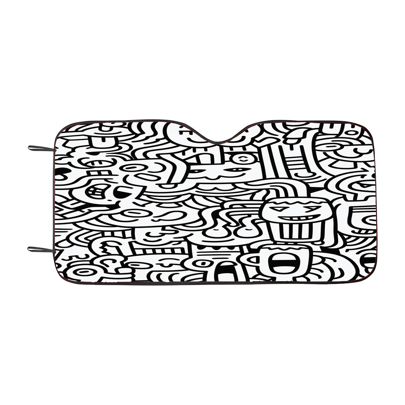 Doodles 1 Car Windshield Sunshade