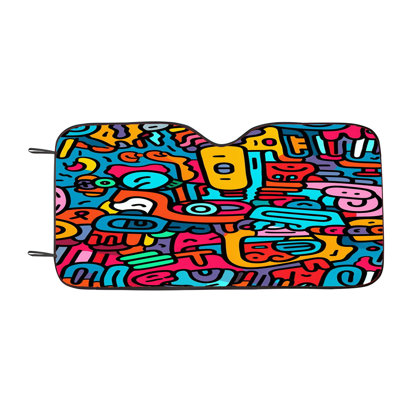 Doodles 2 Car Windshield Sunshade