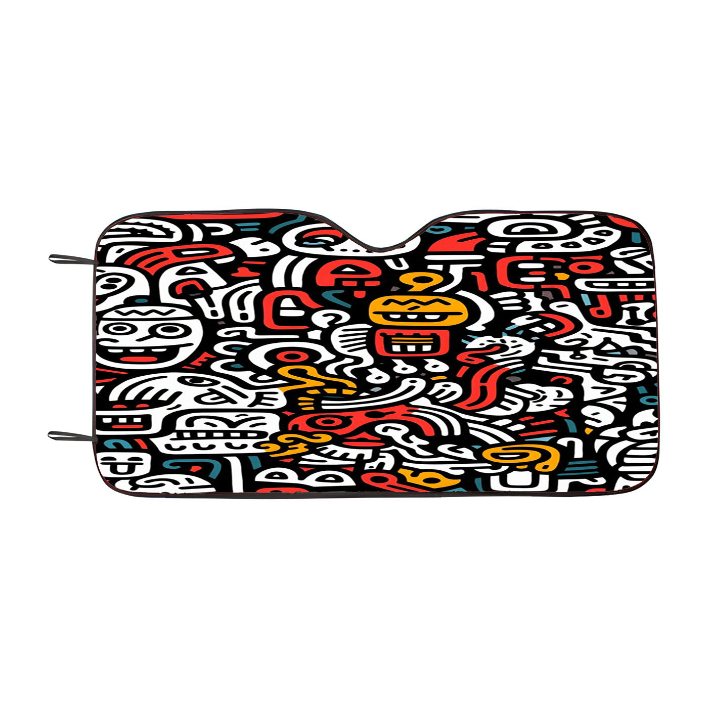 Doodles 3 Car Windshield Sunshade