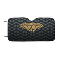 Dotted Diamonds Pattern Car Windshield Sunshade