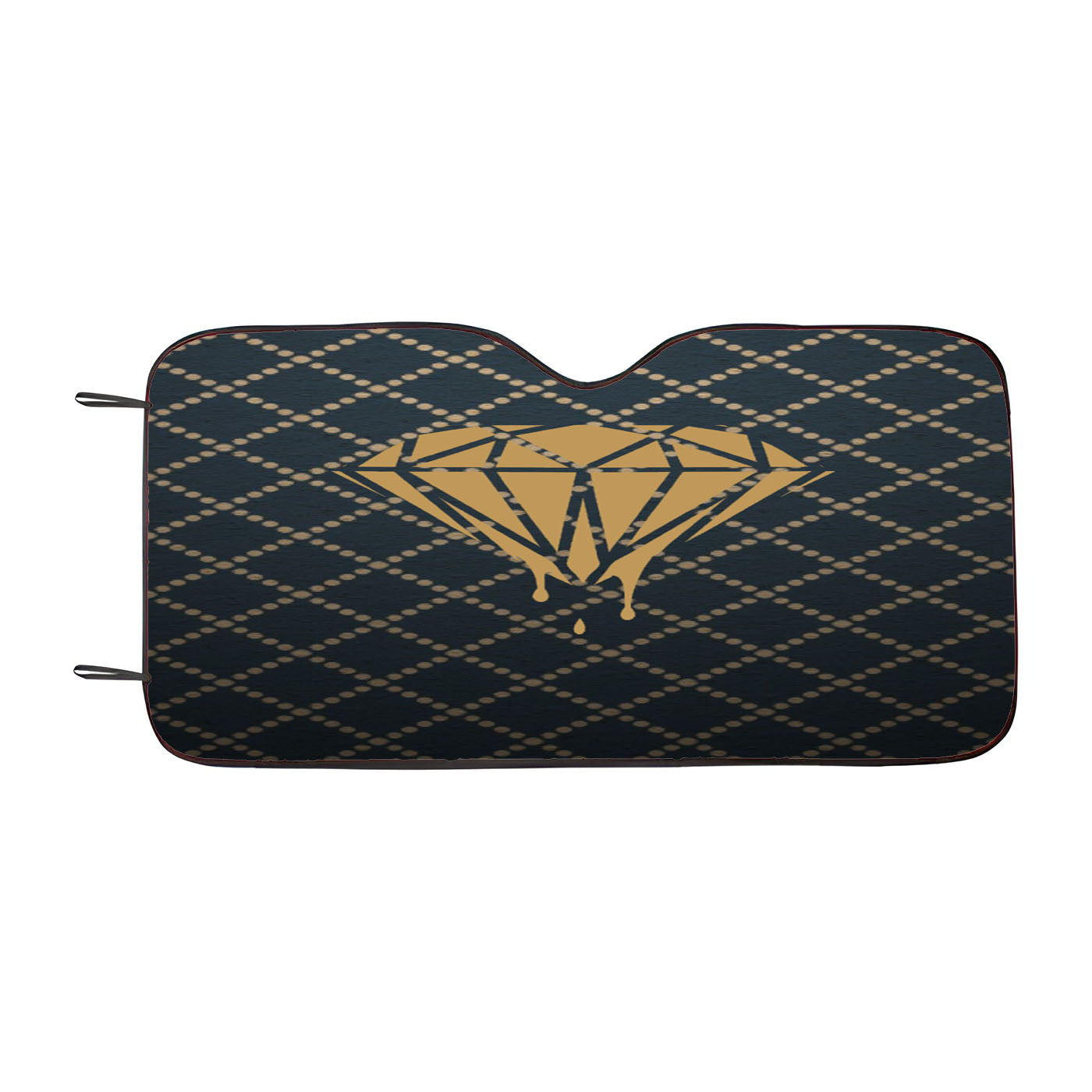 Dotted Diamonds Pattern Car Windshield Sunshade