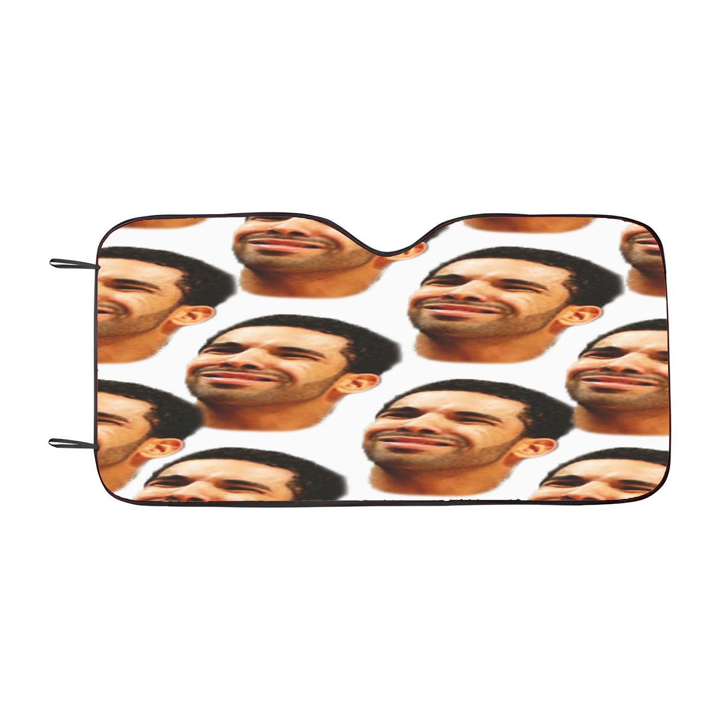 Drake Collage Head Pattern Car Windshield Sunshade