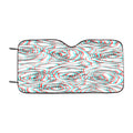 Drawing Roses Pattern Car Windshield Sunshade