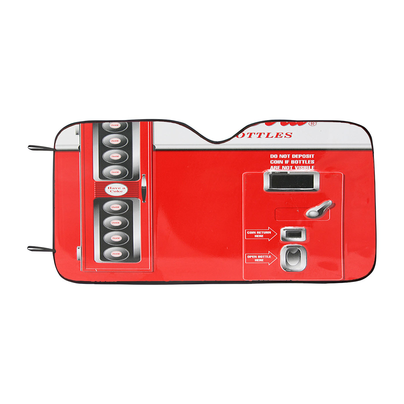 Drink Coca Cola In Bottles Vending Machine Car Windshield Sunshade