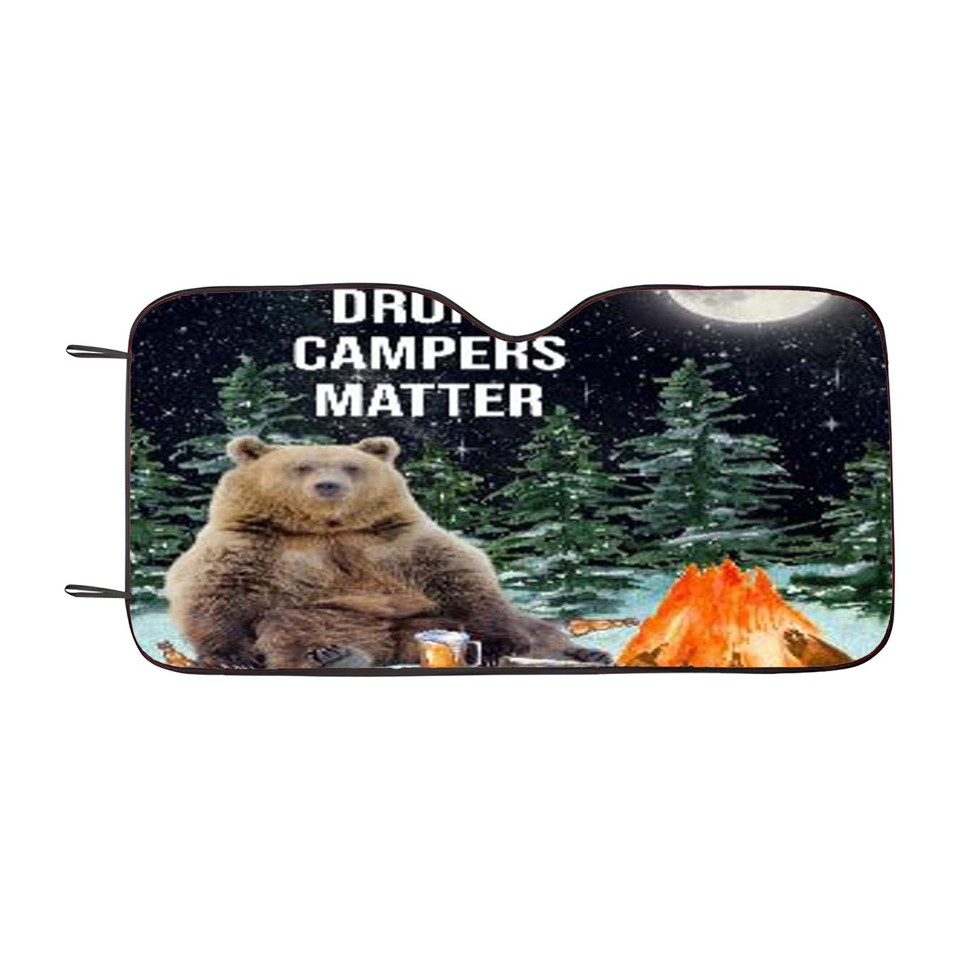 Drunk Campers Matter Car Windshield Sunshade