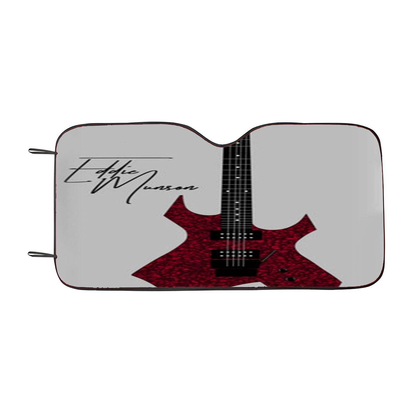 Eddie Munson Guitar Car Windshield Sunshade