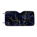 Elegant Gold And Navy Car Windshield Sunshade