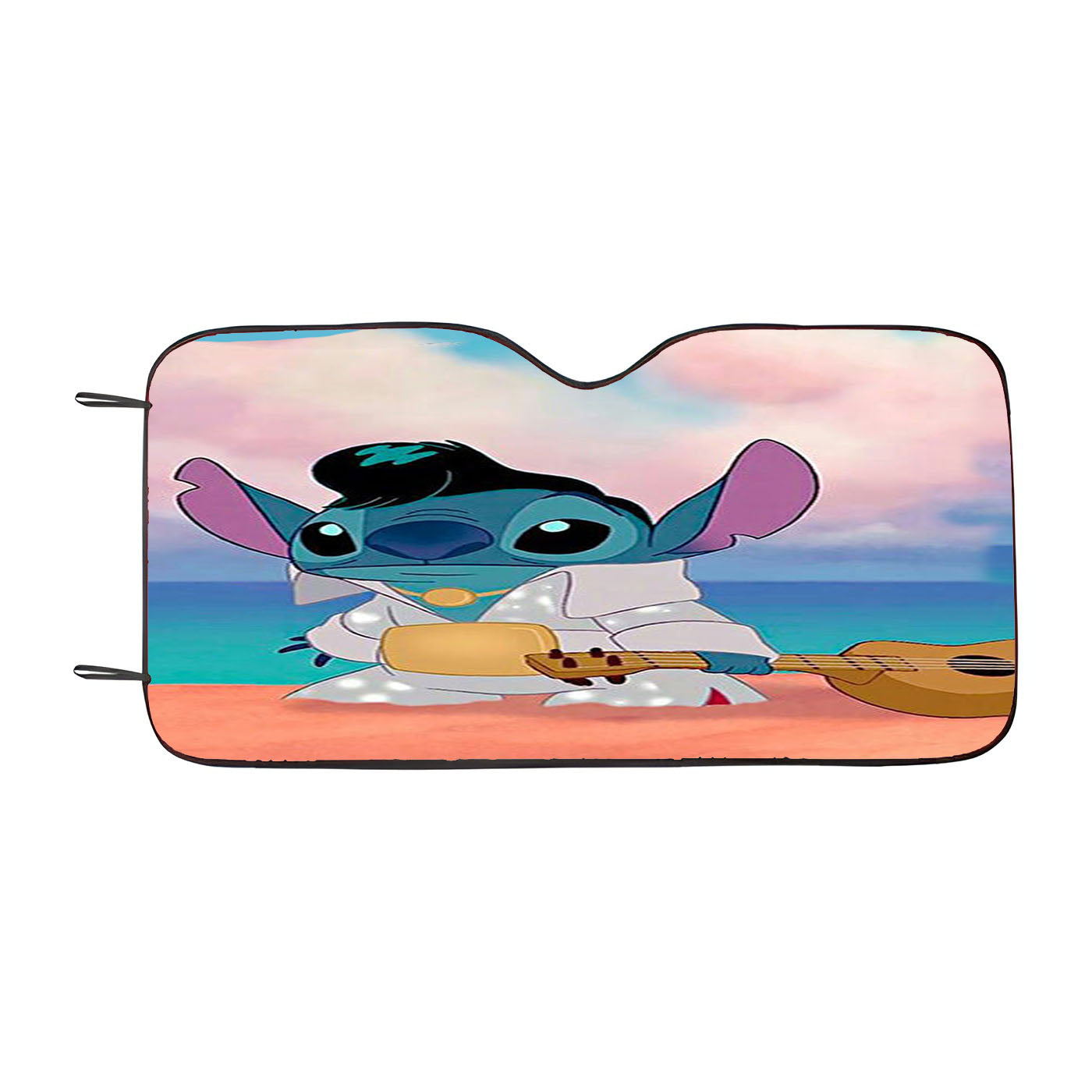 Elvis Stitch Disney Car Windshield Sunshade