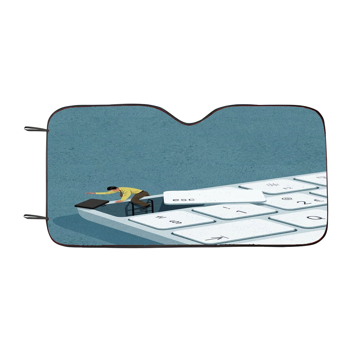 Escape Is Not The End Car Windshield Sunshade