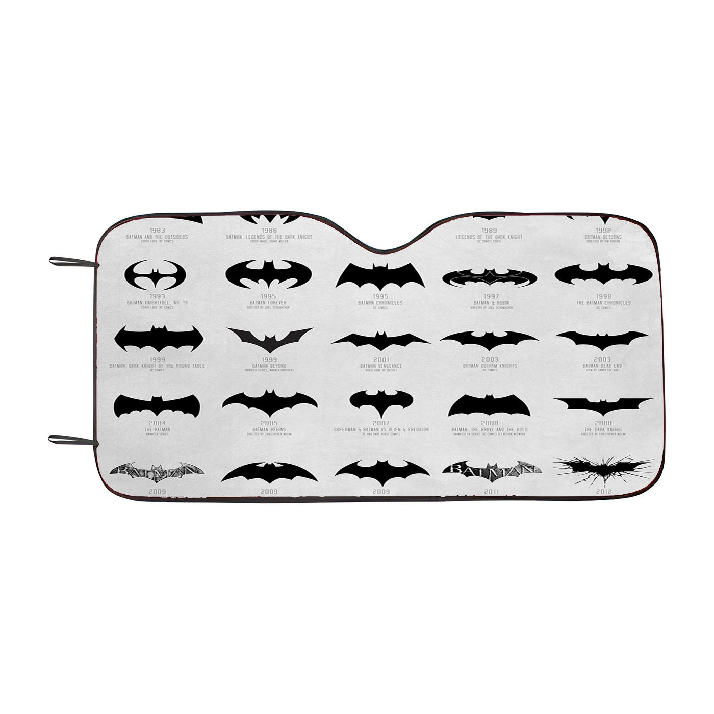 Evolution Of Batman Car Windshield Sunshade