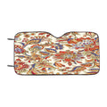 Fabric With Colourful Batik Pattern Car Windshield Sunshade
