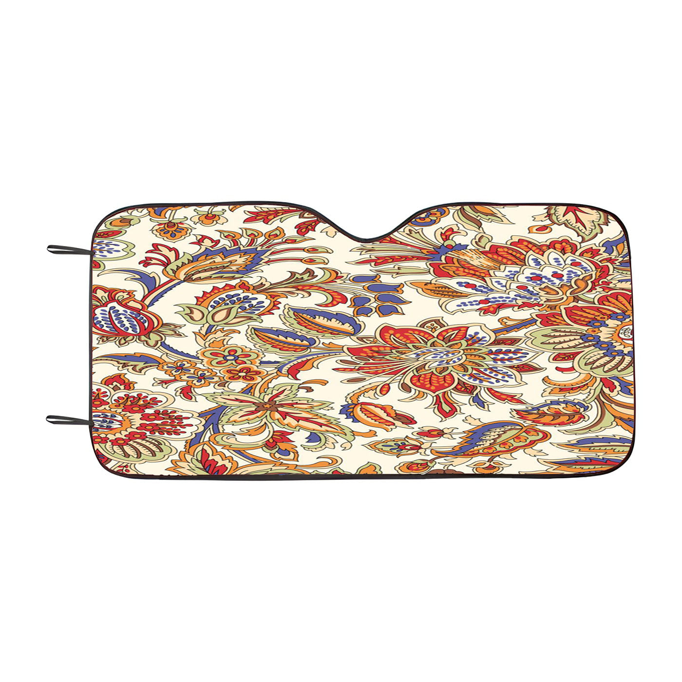 Fabric With Colourful Batik Pattern Car Windshield Sunshade