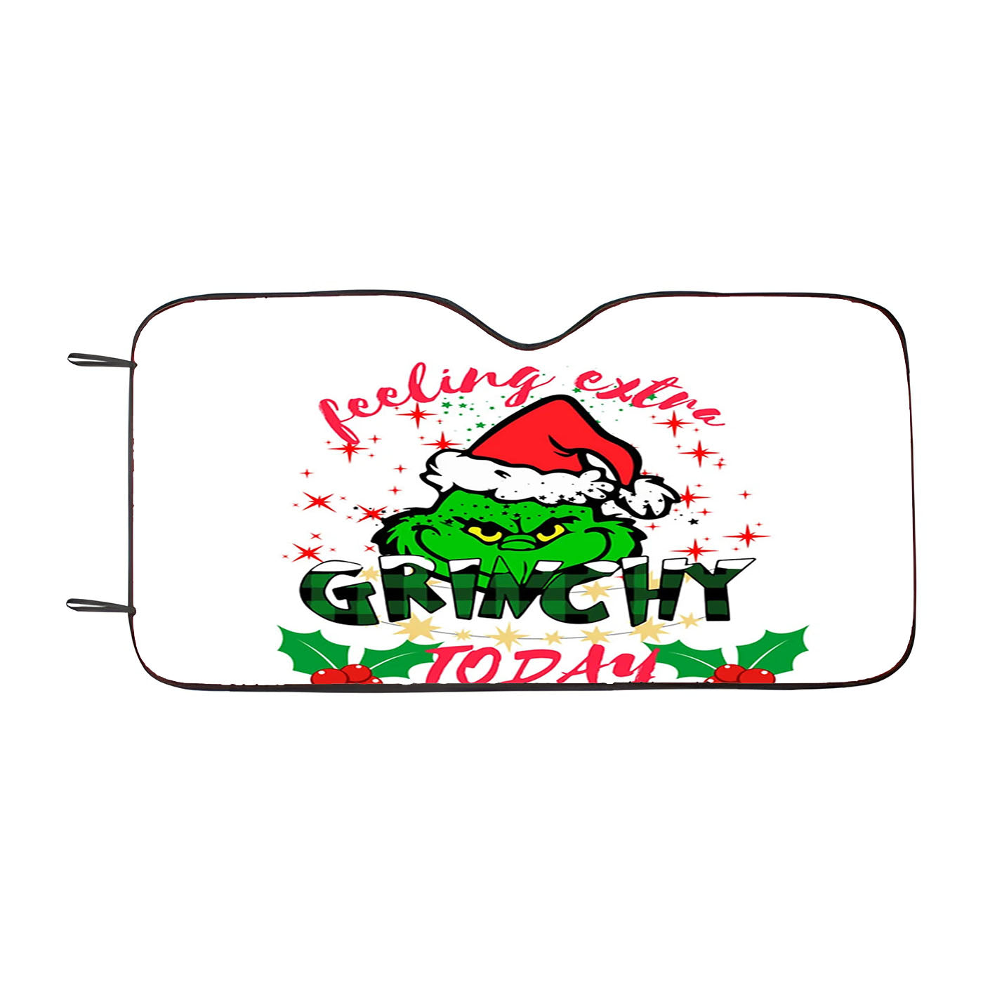 Feeling Extra Grinchy Today Christmas Grinchmas Car Windshield Sunshade