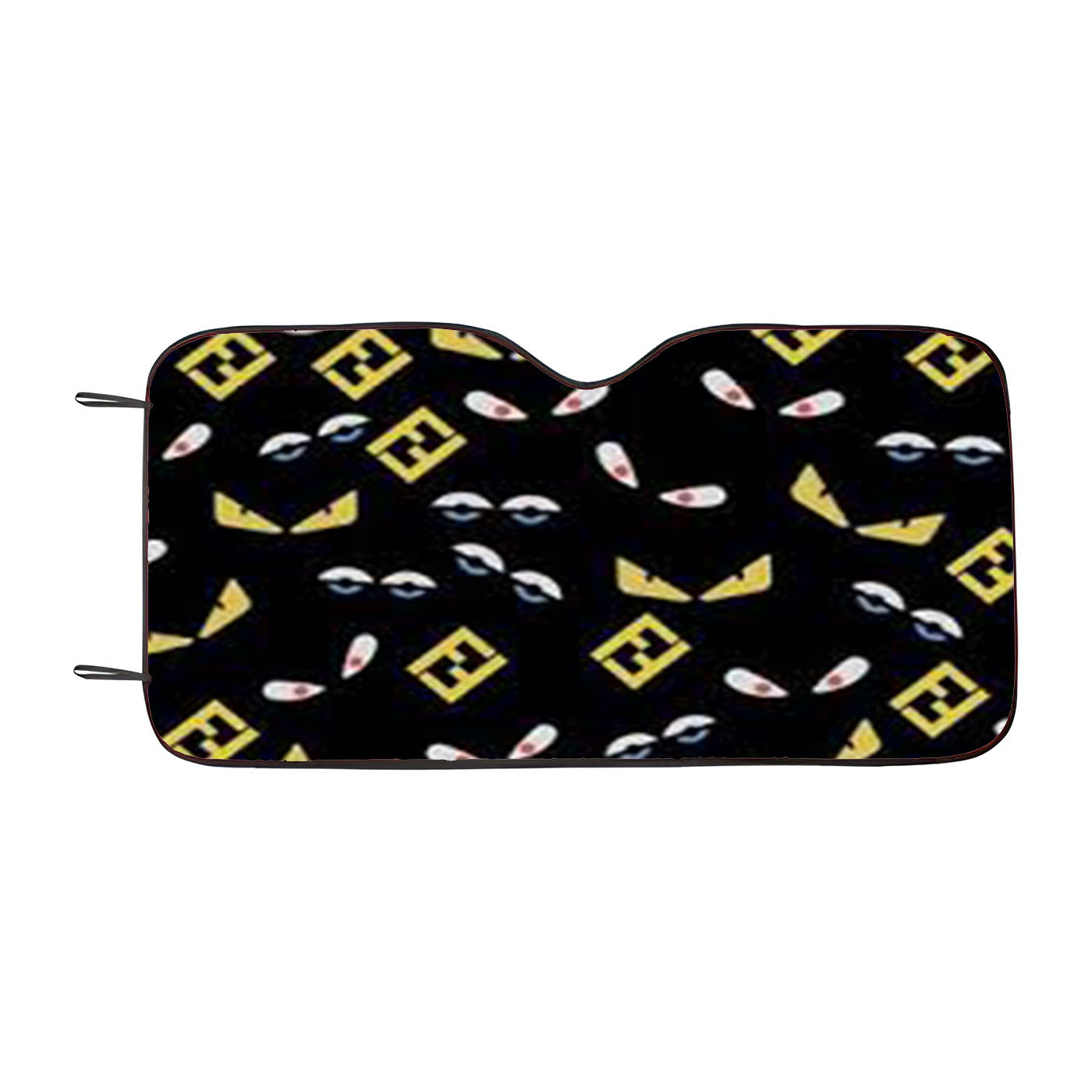 Fendi95Eyes Monster Collage Car Windshield Sunshade