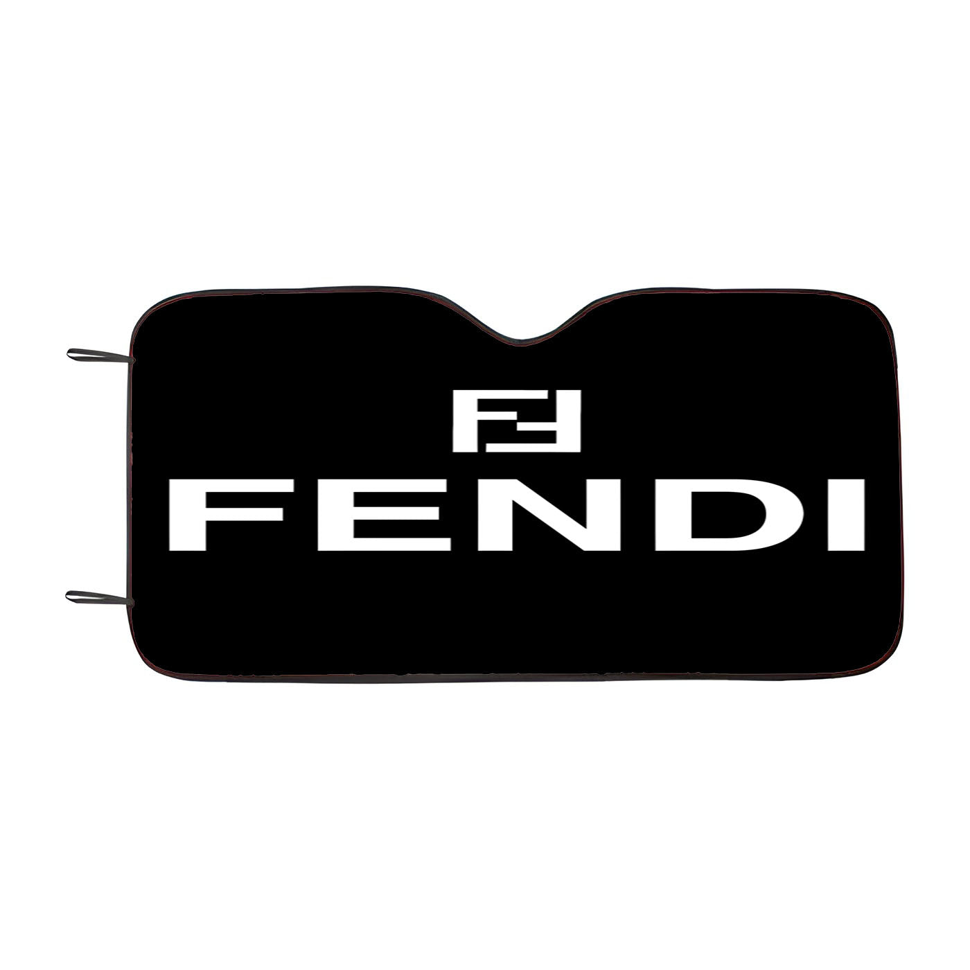 Fendi Black Car Windshield Sunshade