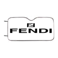 Fendi White Car Windshield Sunshade