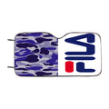 Fila Bape Camo Blue Car Windshield Sunshade