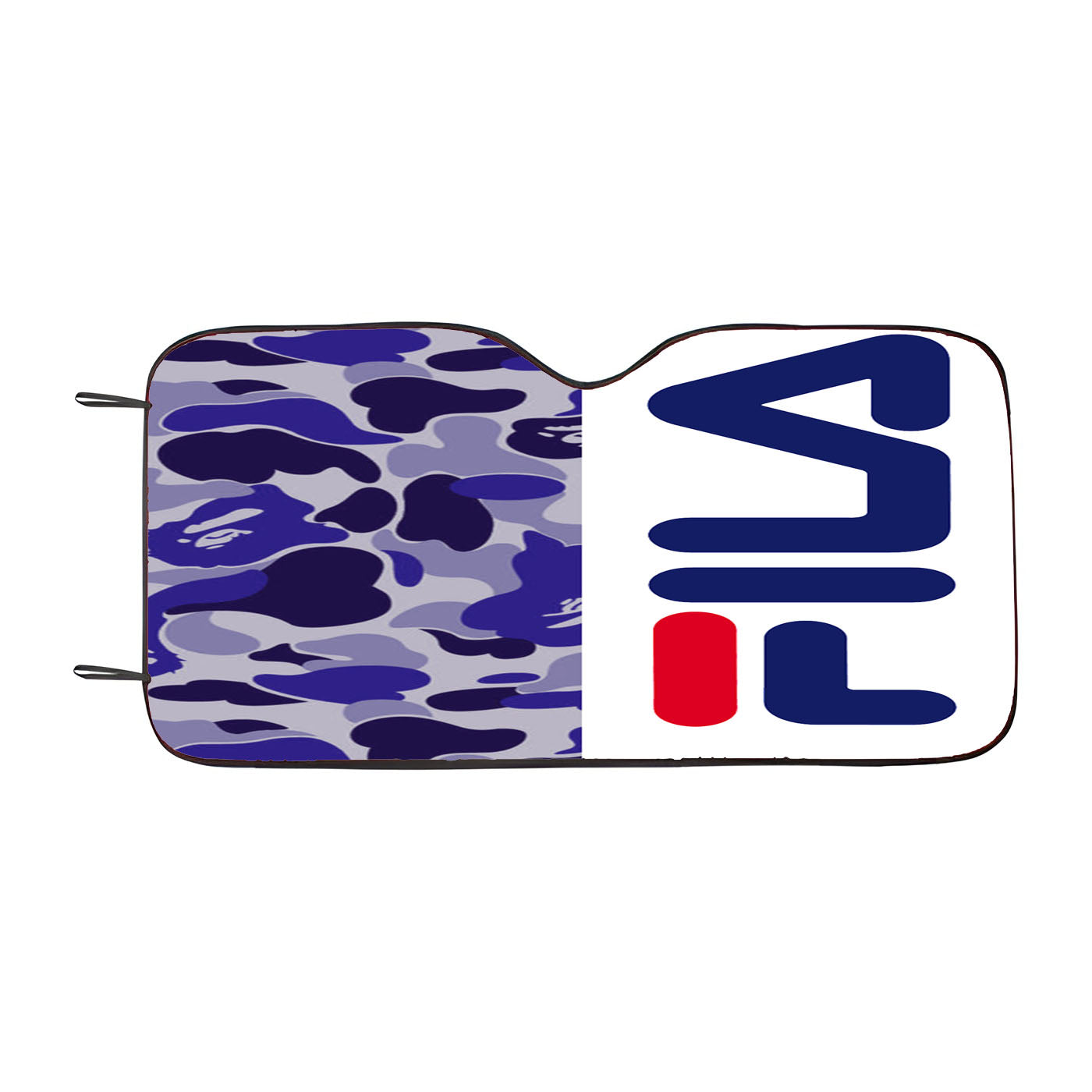 Fila Bape Camo Blue Car Windshield Sunshade