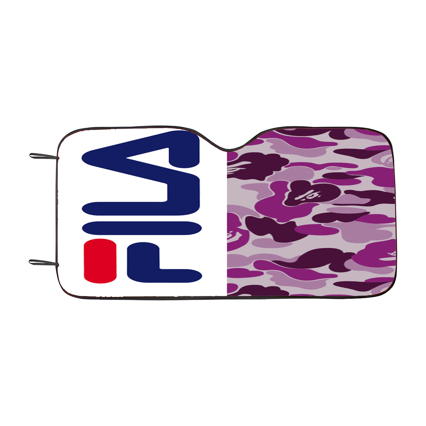 Fila Bape Camo Purple Car Windshield Sunshade