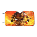 Firefighter Fireman Car Windshield Sunshade